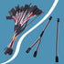 6 PCS JST Y Connector, 3 Pin JST Plug Splitters, Servo Male to Female Y Wire Cable for RC Airplanes and Cars