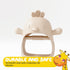Beige Pacifier Teether Toy, Never Drop Baby Teether Wrist Wearable, Little Chick Newborn Toys by Muqee Peeko
