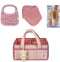 Bebe Bundle Diaper Caddy Organizer for Changing Table Nursery Storage Basket for Wipes, Diapers,