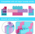 Classic Colors Building Bricks Set, 1000PCS Compatible with All Major Brands, Birthday Gift for Kids (Pink-Purple)