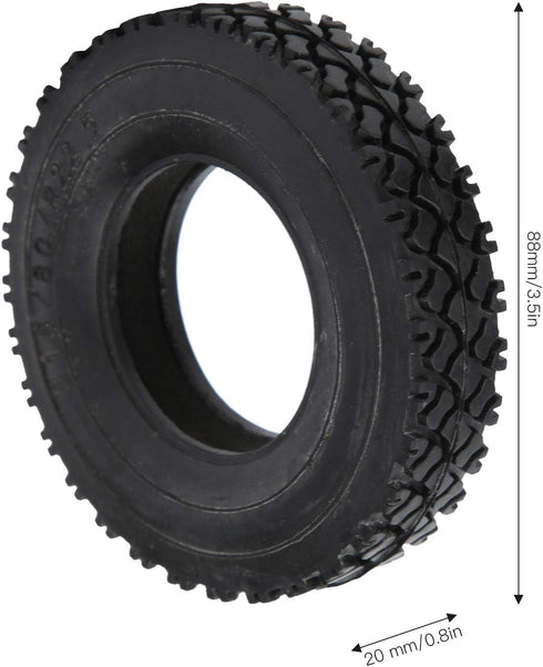 4PCS RC Car Tires, 20mm Width Shoe Sole Pattern Tyre Spare Parts, Fit for Tamiya Tractor Truck 1/14 RC Car Accessory
