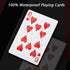Playing Cards 2 Decks Waterproof Plastic Poker Cards for Texas Holdem and More Card Games