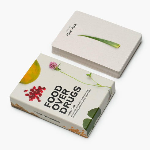 Food Over Drugs: The Card Deck | Educational Herb Deck of 50 Foods and Medicinal Plants for Nature Lovers