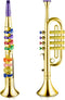 Amylove Set of 2 Toy Trumpet and Clarinet for Kids Toddlers Plastic