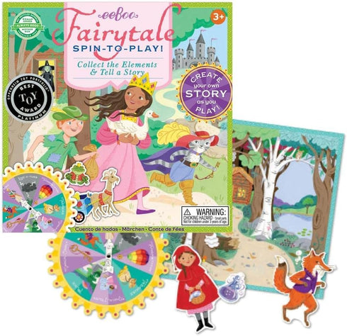 eeBoo Fairytale Spinner, Create Your Own Story, for 2 to 4 Players, Ages 5 and Up