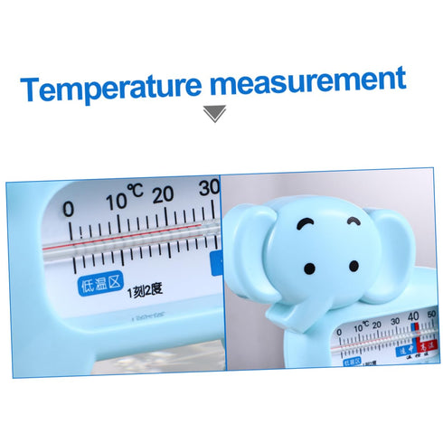 LIFKOME 2 Piece Cartoon Elephant Bath Thermometer - Safe Water Measurement for Kids