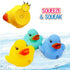 10 Pack: Counting 1, 2, 3 Count Set Numbers Rubber Ducks Colorful Bath Toys - Learn to Numeracy Early Learning