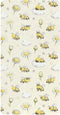 miaozhen Cotton Baby Crib Sheets Soft Yellow and White Daisy Flower and Bee