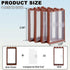 3+ 4 Doors Building Block Parts Toy, MOC Creative Building Block Decoration Accessories Compatible with Classic Bricks