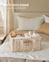 Blissful Diary Woodland Diaper Caddy Organizer, Stylish Nursery Storage Basket, Gift for Baby Shower, Newborn