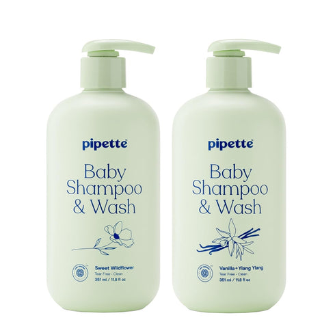 Pipette Baby Scented Shampoo + Wash Discovery Duo, Pack of 2, Includes