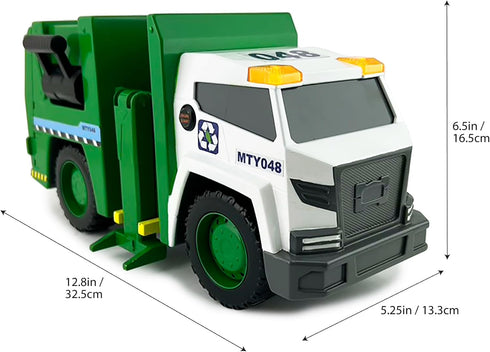 15" 3+ Mighty Fleet Power Movers Interactive Garbage Truck Toy Motion Drive Technology, Lights & Sounds, Motorized
