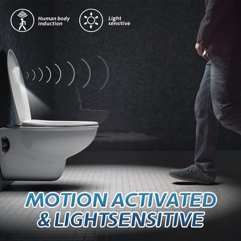 Toilet Night Light Projector, Motion Activated LED with Animated Pictures for Potty Training & Bathroom Decor