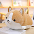 Levenkeness 11.8 Corgi Dog Plush Pillow, Soft Cute Shiba Inu Akita Stuffed Animals Toy Gifts (Brown, in)