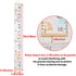 Beinou Baby Growth Chart for Wall, Height Chart for Kids with Wood Frame, 7.9in x 79in Canvas Hanging Measurement