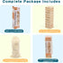 54PCS Classic Block Stacking Board Game Wooden Blocks Stacking Games for Kids and Families Tumbling Tower Blocks Game
