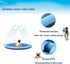 Splash Pad for Dogs Kids, Non-Slip Pet Thickened Durable Sprinkler Wading Pools, Splash Play Mat Outdoor Game Water