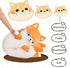 43.32'' Jumbo Dog Stuffed Animal, Long Dog Plush Pillow Toy, Cute Cartoon Soft Body Pillow Gift