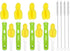 INVODA 12 Piece Sponge Nipple Bottle Brushes, Baby Bottle Brush with Nipple Cleaner, Replacement Heads, Straw Brushes