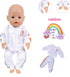 NUOXIXI 14-18 Inch 5 Sets 43cm 14-16 Inch/15 Inch/18 Inch/Girl&Boy Baby Doll Clothes Accessories Dress with Hats Socks