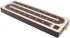3 Track Continuous Cribbage Board Inlaid in Rosewood, Maple Wood, 12.5 Inches with Storage Drawer for Pegs