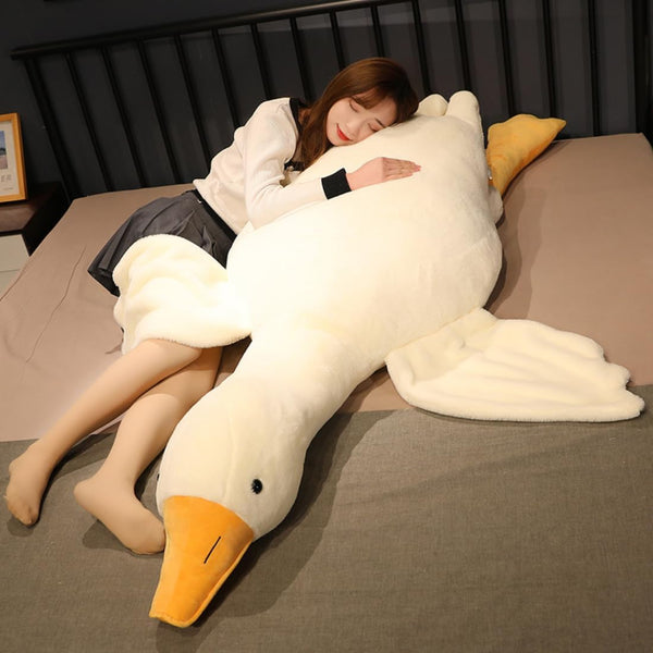 Giant Goose Stuffed Animal, 35.4 Inch Soft Goose Plush Pillow, Cute Duck Plush Toy for Kids