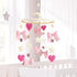 Baby Mobile for Crib Pink Bow Baby Crib Mobile for Girls Handmade Coquette Bow Nursery Decor for Infant Bedroom Hanging
