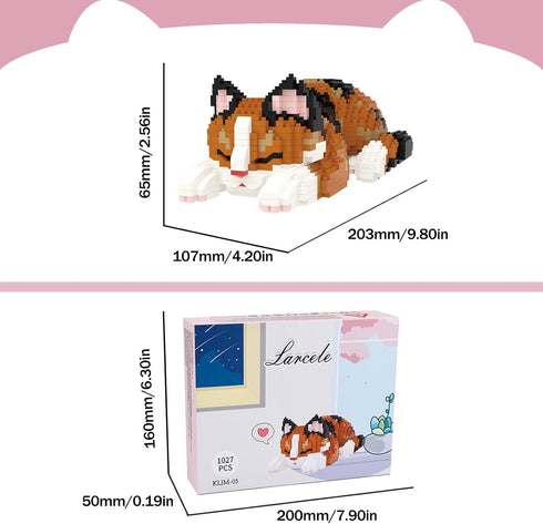 Set, 12 1027 KLJM-05 Larcele Micro Building Blocks DIY Mini Building Toy Bricks for Age Over Years, Pieces