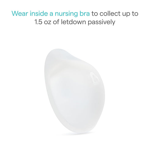 1.5 2 Pack Munchkin Breast Milk Collector Cups with Storage Plug, Food Grade Silicone, BPA Free, Ounces Each - Discreet