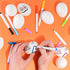 30pcs 2-3/8" Blank White Plastic DIY Easter Eggs