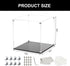 KCGANI Countertop 10x10x10Inch Self-Assembly Acrylic Clear Display Case, Sturdy Acrylic Display Box Cube Collectibles