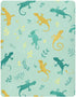 Vdsrup 52 28 9In Crib Sheets for Boys Girl Green Lizards Chameleons Breathable Mini Crib Mattress Sheets Fitted