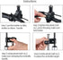 Adjustable Umbrella Mount Holder, No Need Wrench to Attach/Detach, Clamp for Wheelchairs, Walker, Stroller, Black