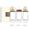Natural Glass Baby Bottles Set, Gentle Medium Flow Anti-Colic Bottles for 3+ Months Breastfed Babies, 3 Packs