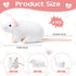 4 Pcs Stuffed Rat Plush Toys, Realistic 7 Inch Soft Cuddly Mouse Plushies for Birthday Party Favor (White)
