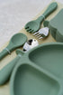 Trompo Set 10 2 2Forks Food-grade Silicone Baby Feeding Pieces | BPA-Free | Includes Plate, Bowl, Sippy cup, Spoons