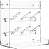 Heyrelda Countertop 10.3 6.3 10.6 Baby Bottle Drying Rack Space Saving Acrylic Vertical Bottle Dryer Rack with Drip
