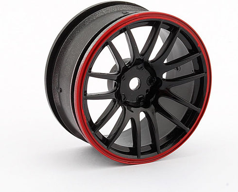 4PCS RC Racing Rubber Tires - Fit HSP HPI 9068-6081 1/10 Car On Road Wheel Rim