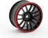 4PCS RC Racing Rubber Tires - Fit HSP HPI 9068-6081 1/10 Car On Road Wheel Rim