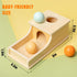 Busy Edition Montessori Toys for Babies 6-12 Months, Object Permanence Box Wooden Ball Drop Toy for Toddlers