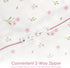 0-2 Pack 1) Baby Swaddle Months, Cotton Arm-In Zipper Sleep Sack, Wearable Blankets Wrap for Newborn Infant Girls