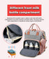 zepingminn Backpack, Diaper Bag Multifunctional Travel Baby Bag with Changing Pad, Insulated Bottle Holders, Pacifier