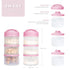 2 Pack, Termichy Stackable Formula Dispenser Portable Milk Powder Container, Baby Pink