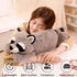 ARELUX 18in Raccoon Plush Stuffed Animals: Cute Cuddly Body Pillow Hug Sleeping Fluffy Wild Animal Toys