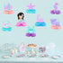 8 Pcs Mermaid Honeycomb Centerpiece, Ocean Themed Table Decorations, Fish Ocean Sea Animal for Birthday Party