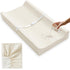ATONGQI Vegan Leather Baby Changing Pad Covers for Girl, Boy, Waterproof & Wipeable