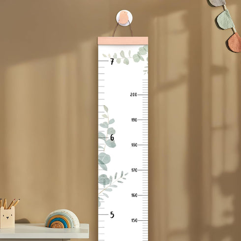 7 let's make Growth Chart for Wall Ft Height Chart with Keepsake Box & Hook Waterproof Canvas Measure Wall Ruler