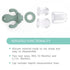 Set Little Twig Baby Fruit Feeder Pacifier & Teether Silicone Baby Food Feeder with Freezer Tray, BPA Free Teething Toy