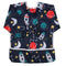 Baby Bib Sleeved Shirt With Pocket for Toddler Painting Drawing (Rocket) - 1-3 years old