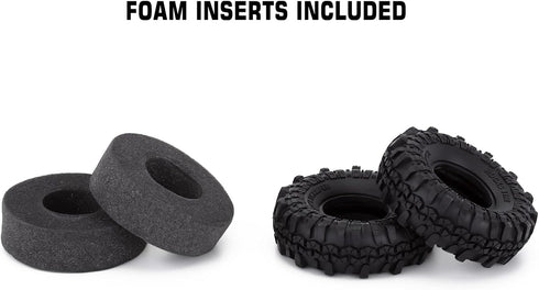 INJORA RC Tires 1.9inch, 4Pcs RC Rubber Tyre Set for 1:10 RC Crawler Axial SCX10 and Tamiya